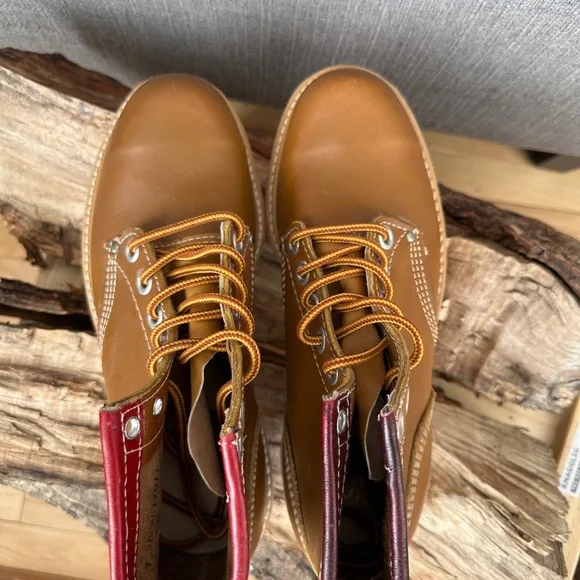 Big Ben Miner Vintage Tan Goodyear welted high quality Leather Boots - Picture 3 of 7